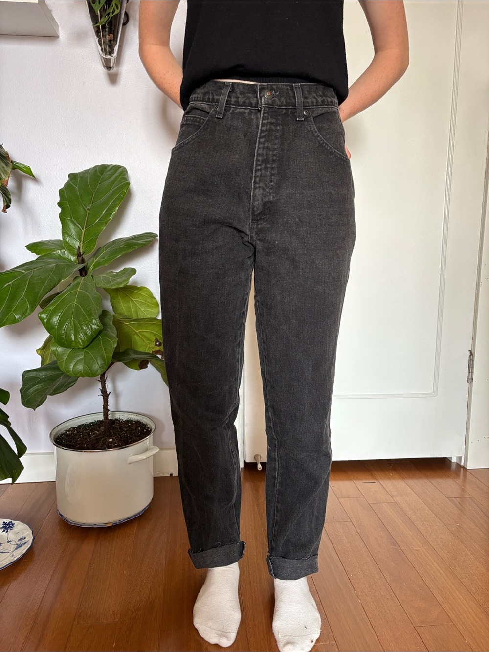 Lands' End Women's Black Jeans